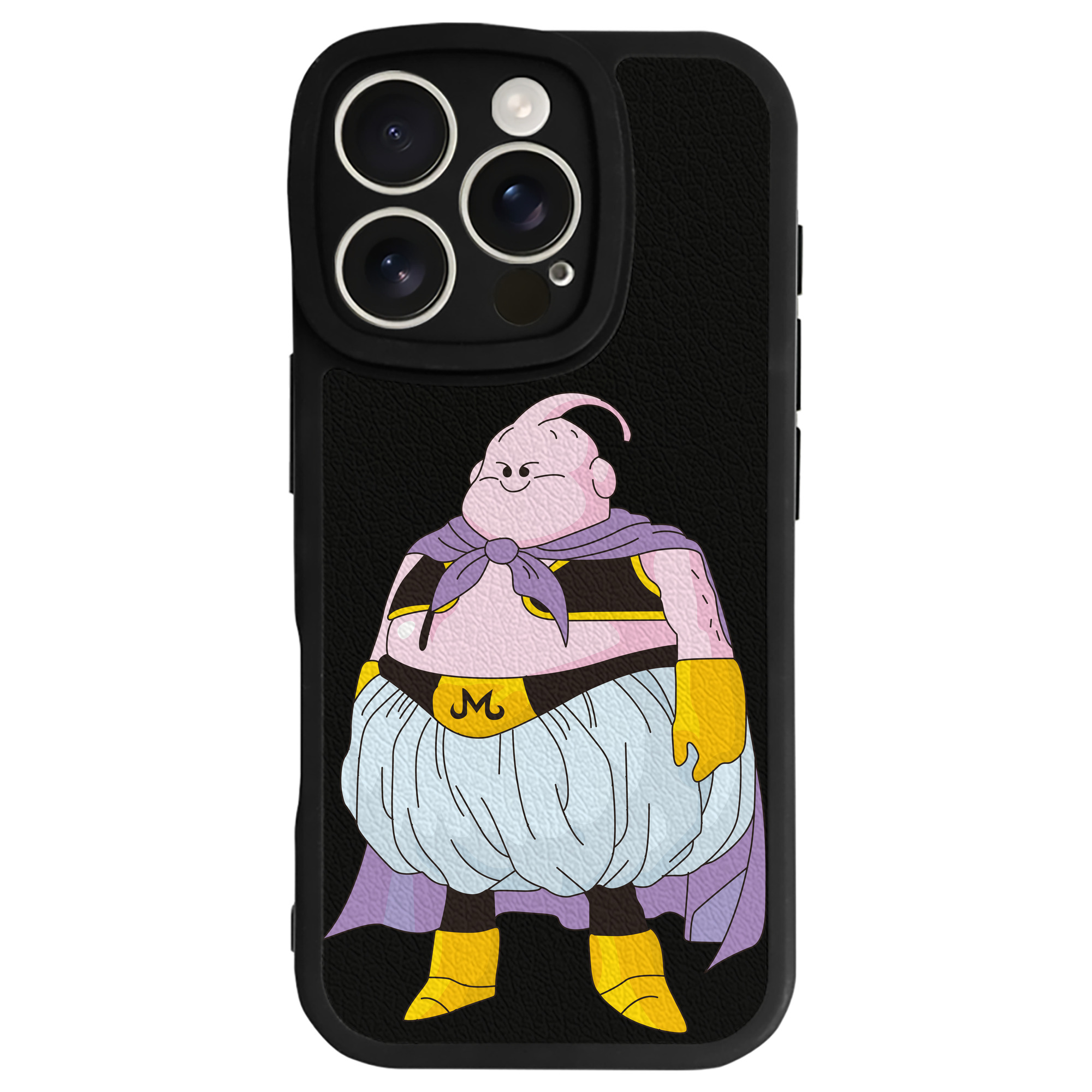 （画像用） ドラゴンボール 魔人ブウ DRAGON BALL Majin Buu 【iPhone 16シリーズ対応】シリコンスマホケース（レザー調） 材質：シリコン